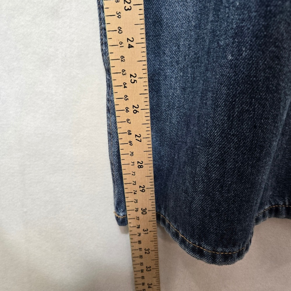 NWT Lucky Brand Size 4 27 Wide Leg Palazzo Jeans Blue High Rise Seam Front 1193 - Picture 8 of 10